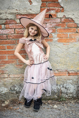 Glamouröses Hexenkleid & Hut 5-6 Jahre