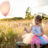 Geburtstagskleid & Haarreif 3-4 Jahre