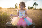 Geburtstagskleid & Haarreif 3-4 Jahre
