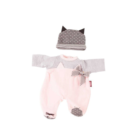 Puppen Outfit 42-46 cm kuscheliges Babyoutfit mit Katzenmütze von Götz