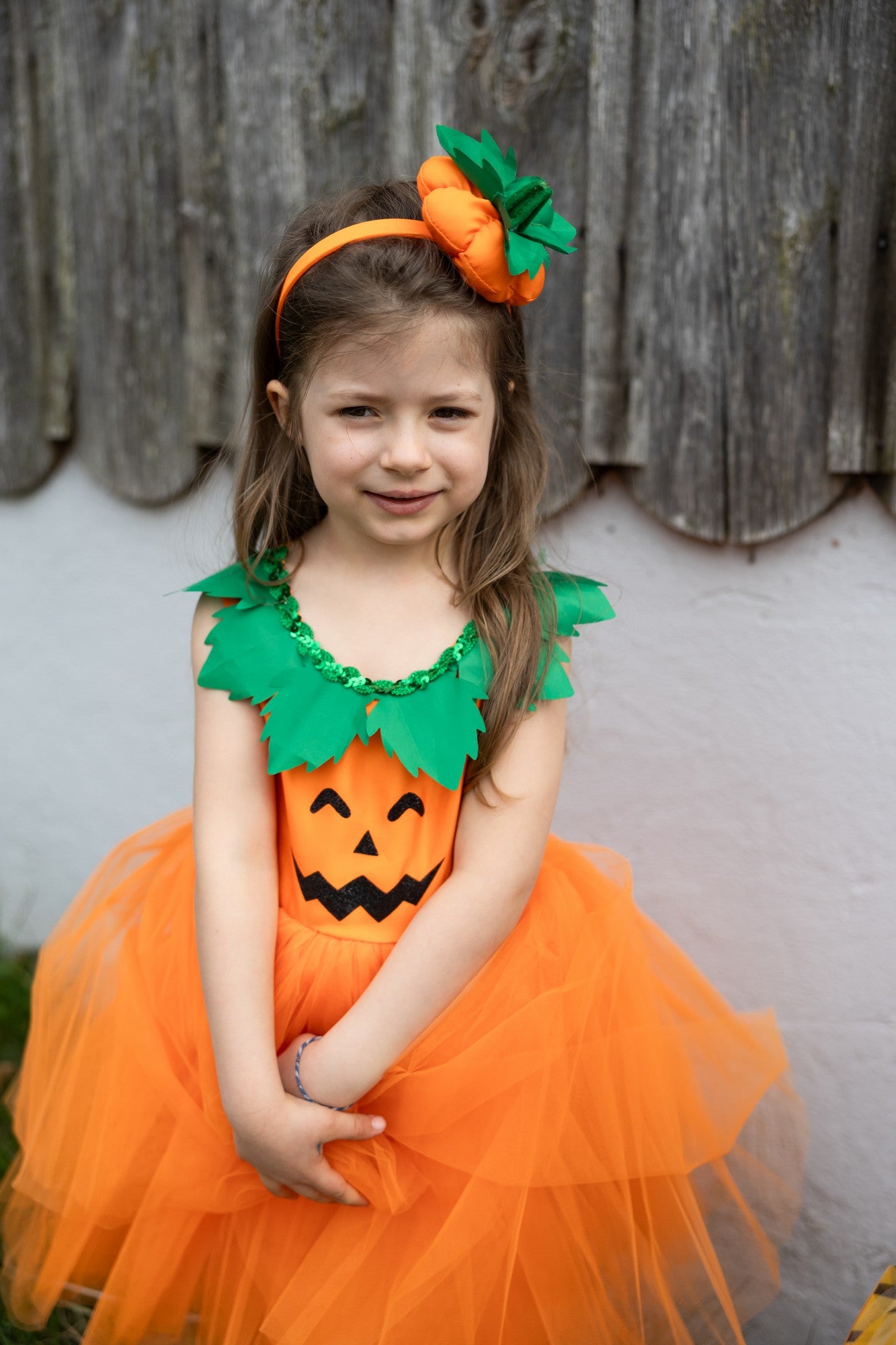 Kürbis Prinzessin Kleid 3-4 Jahre