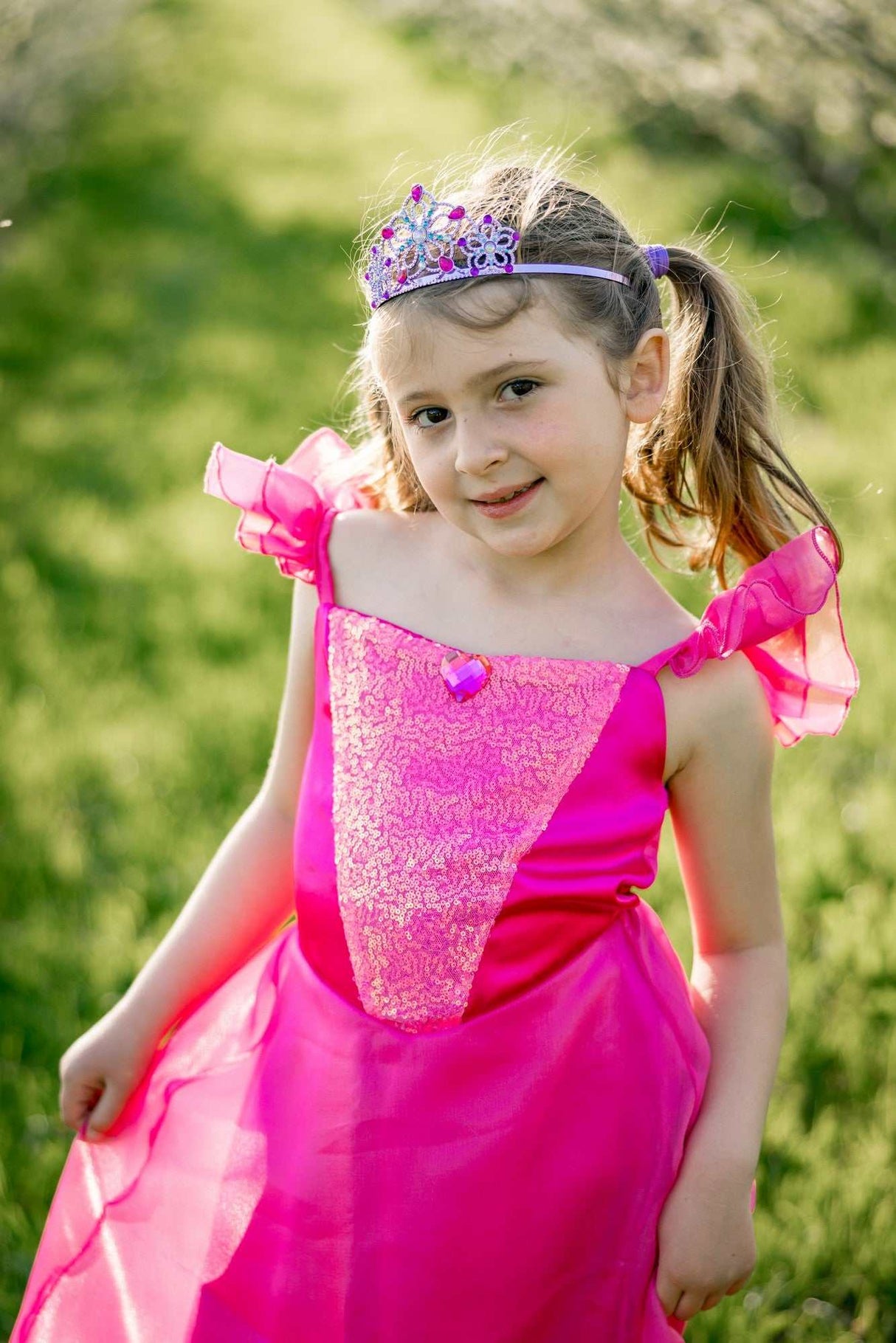 Juwelen-Diadem Lila