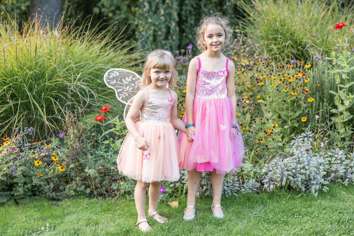 Schmetterlingskleid Pink 7-8 Jahre