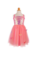 Schmetterlingskleid Pink 7-8 Jahre