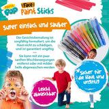 Paint Pop: Face Paint Sticks 12-Pack (Gesichtsmalfarben)