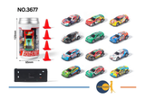 Mini ferngesteuertes R/C Auto in Dose mit Fernbedienung und Lichtfunktion für Kinder ab 3 Jahren