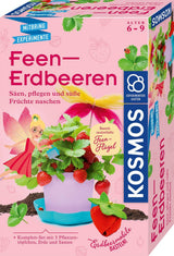 Feen-Erdbeeren Experimentierset von KOSMOS mit Pflanzentöpfchen, Saatgut und Bastelmaterial für Kinder ab 6 Jahren