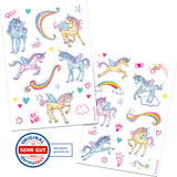 Tattoos-Einhorn Paradies