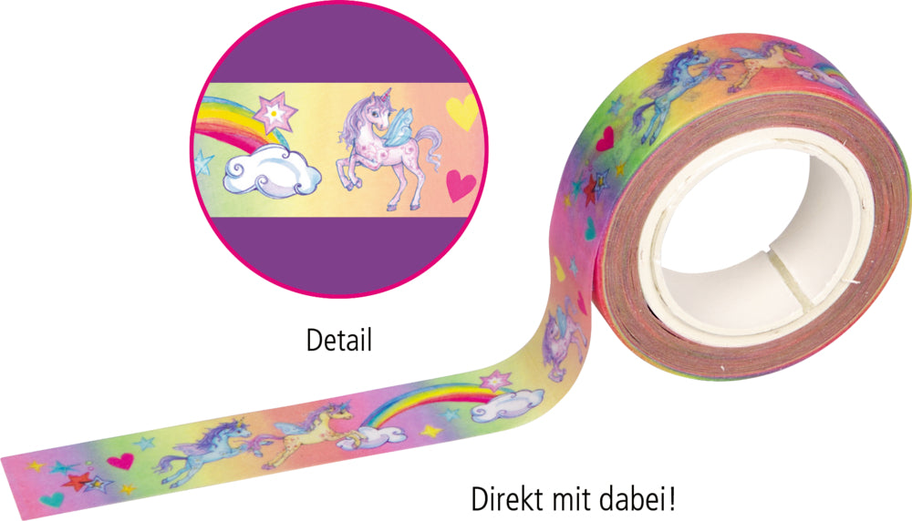 Klebebandabroller Einhorn-Paradies