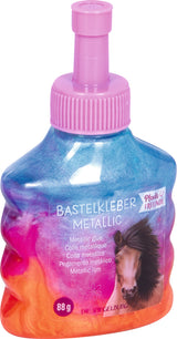 Bastelkleber Metallic - Pferdefreunde (1 Stück)