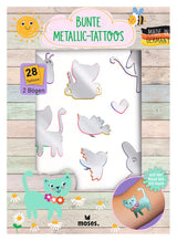 Bunte Metallic-Tattoos