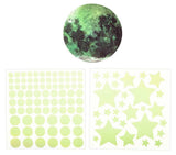 Nachtl. Wandsticker Mond und Sterne