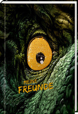 Freundebuch: Meine Freunde T-Rex World Hardcover mit Wendepailletten und Metallic-Effekt für Dino-Fans, 96 Seiten, ab 4 Jahren