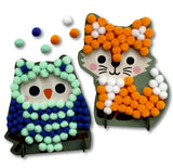 Mein kl. Bastelset: Pompom-Figuren (Eule/Fuchs)