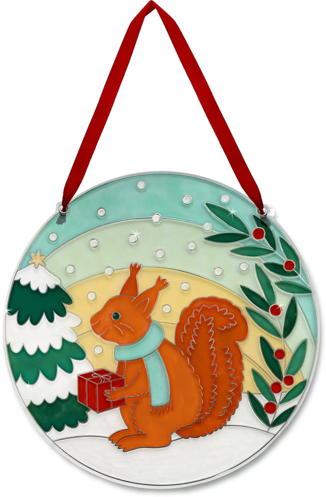 Fensterbild bemalen/ Eichhörnchen