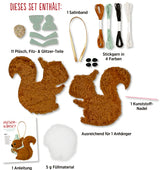 Plüsch-Näh Set Eichhörnchen oder Rentier (1Stück)