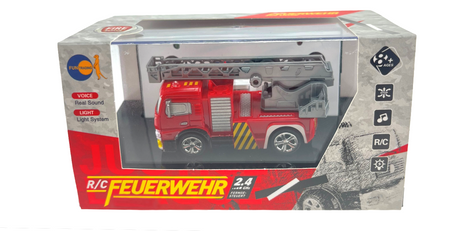 Mini R/C Feuerwehr ferngesteuertes Spielzeugauto mit Lichtfunktion und Fernbedienung