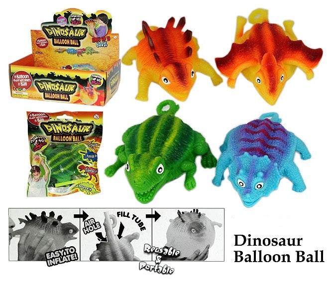 Lustiger Dino Ballon von Fun Trading zum Geburtstag mit Aufblasequipment