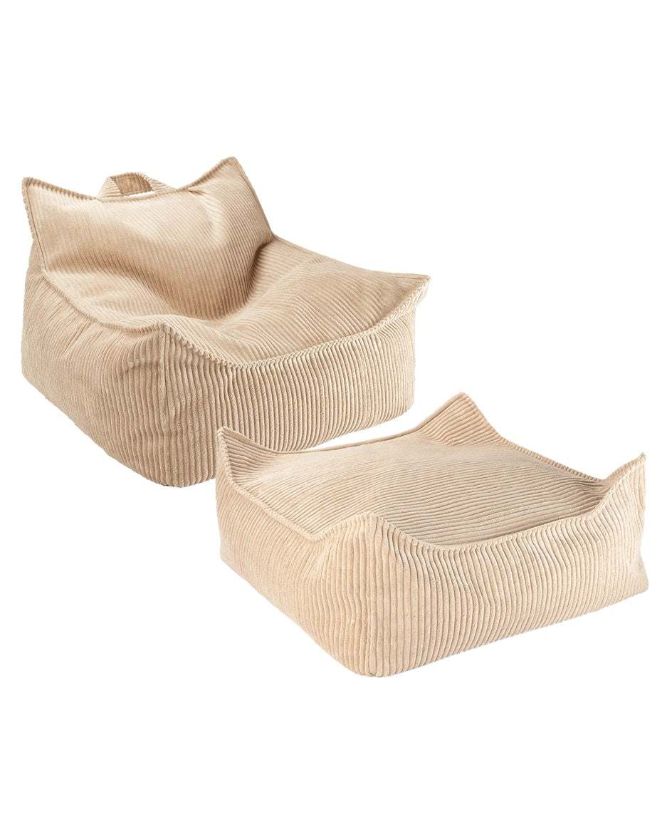 Sitzsack &  Ottomane Set/ Brown Sugar