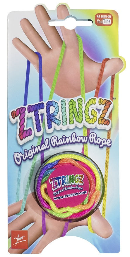 Buntes Fadenspiel ZtringZ Nylonseil Regenbogen Farben Fingerfertigkeit Seilfiguren kreieren