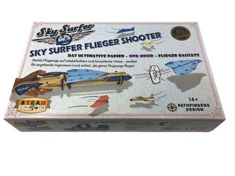 Skysurfer DIY-Bausatz Holzflieger Set für Kinder ab 14 Jahren mit Zubehör und Anleitung