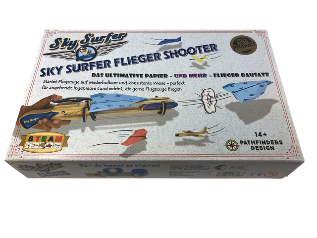Skysurfer DIY-Bausatz Holzflieger Set für Kinder ab 14 Jahren mit Zubehör und Anleitung