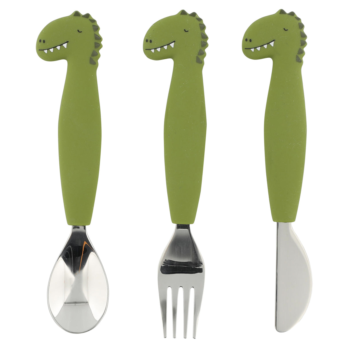 Esslernset - Esslernteller mit Saugnapf, Kinderbesteck Set & 360° Trinkbecher - Mr. Dino