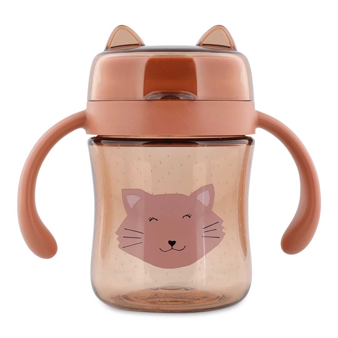 Esslernset - Esslernteller mit Saugnapf, Kinderbesteck Set & 360° Trinkbecher - Mrs. Cat