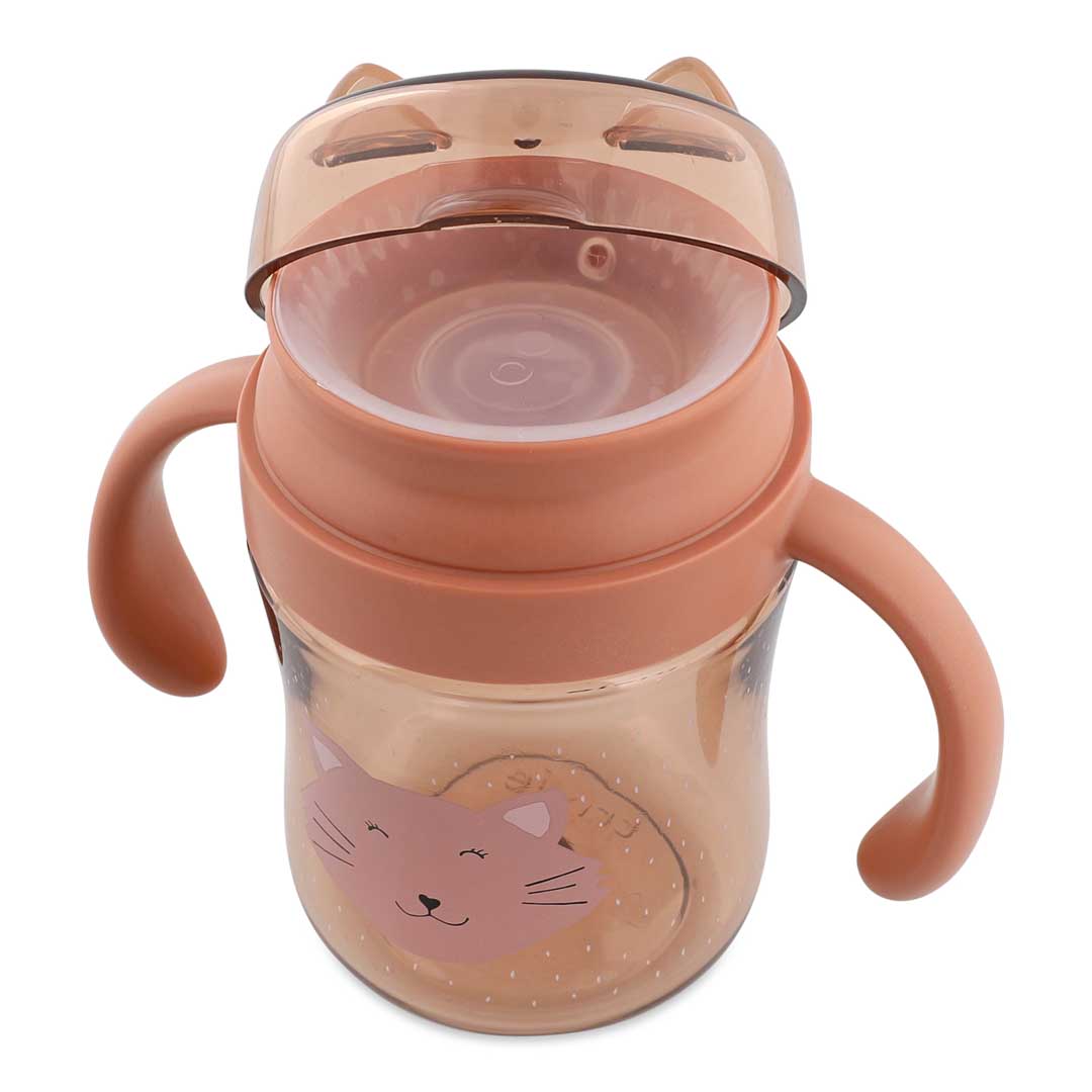 Esslernset - Esslernteller mit Saugnapf, Kinderbesteck Set & 360° Trinkbecher - Mrs. Cat