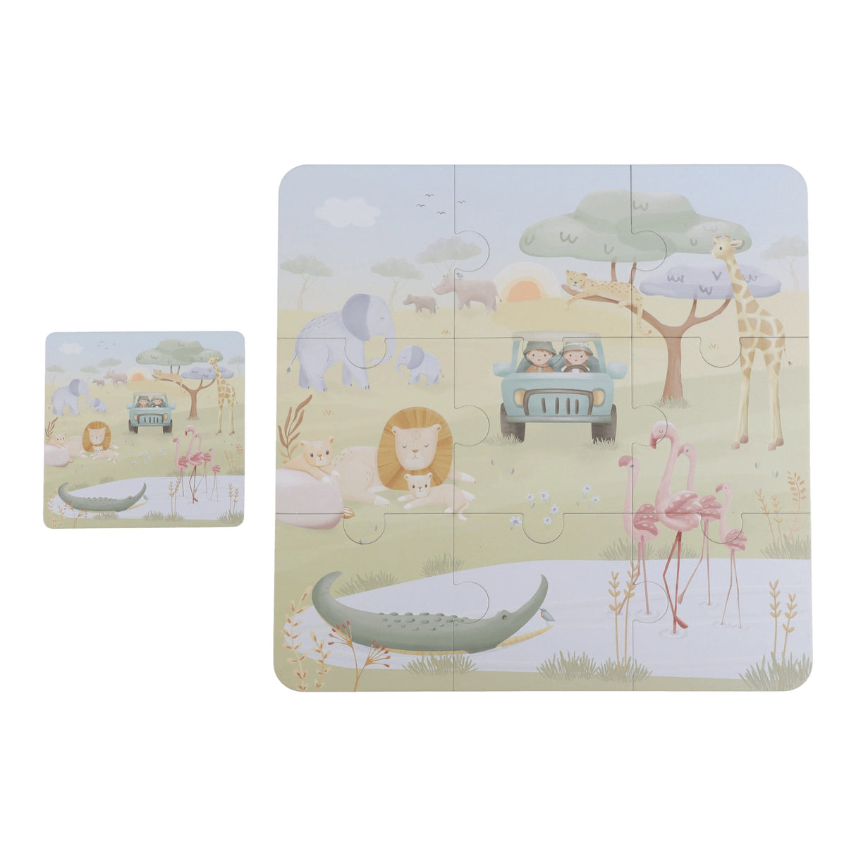 6 Puzzle - Safari Friends