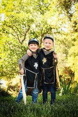 Ritter Kostüm 3 teilig, gold 9-10 Jahre