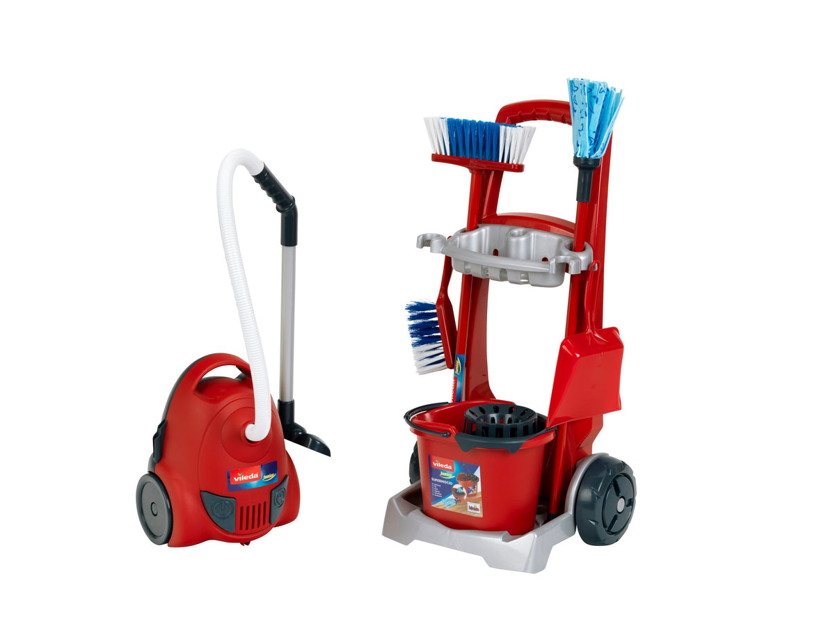 Vileda Besenwagen mit Staubsauger