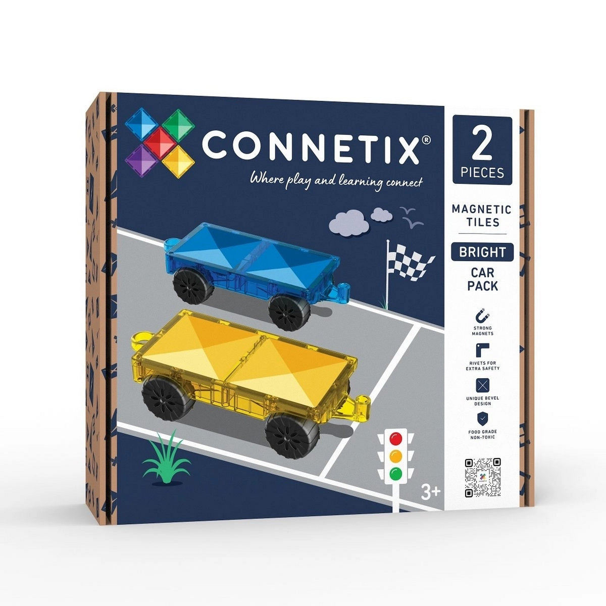 Magnetbausteine Bright Car Pack 2 Teile