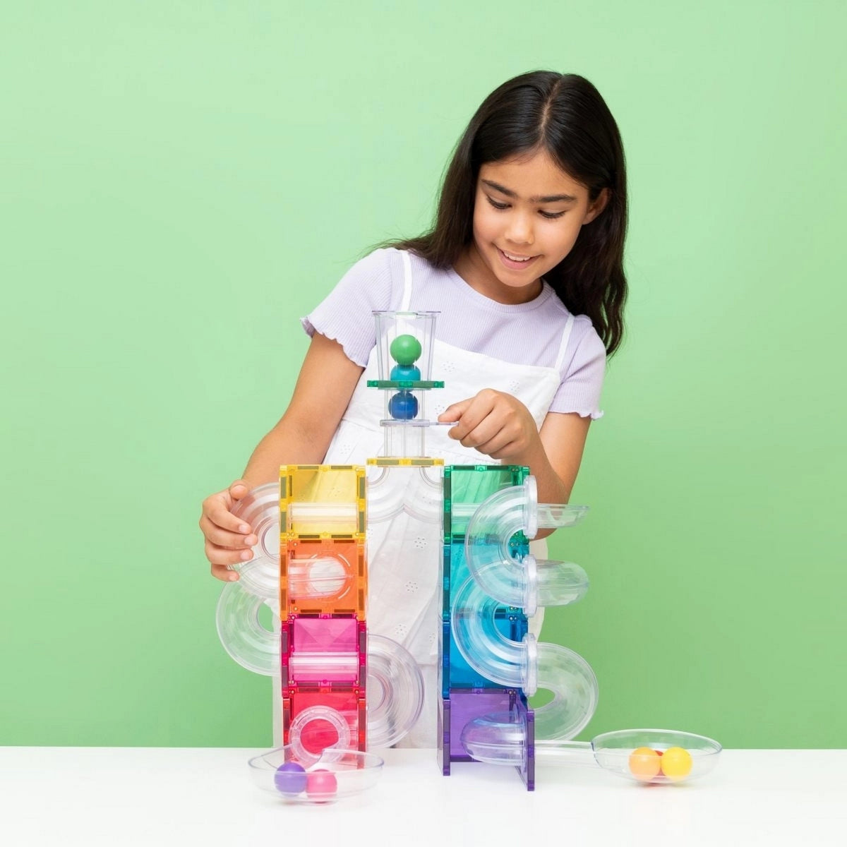 Magnetbausteine Bright Ball Run Pack 114 Teile