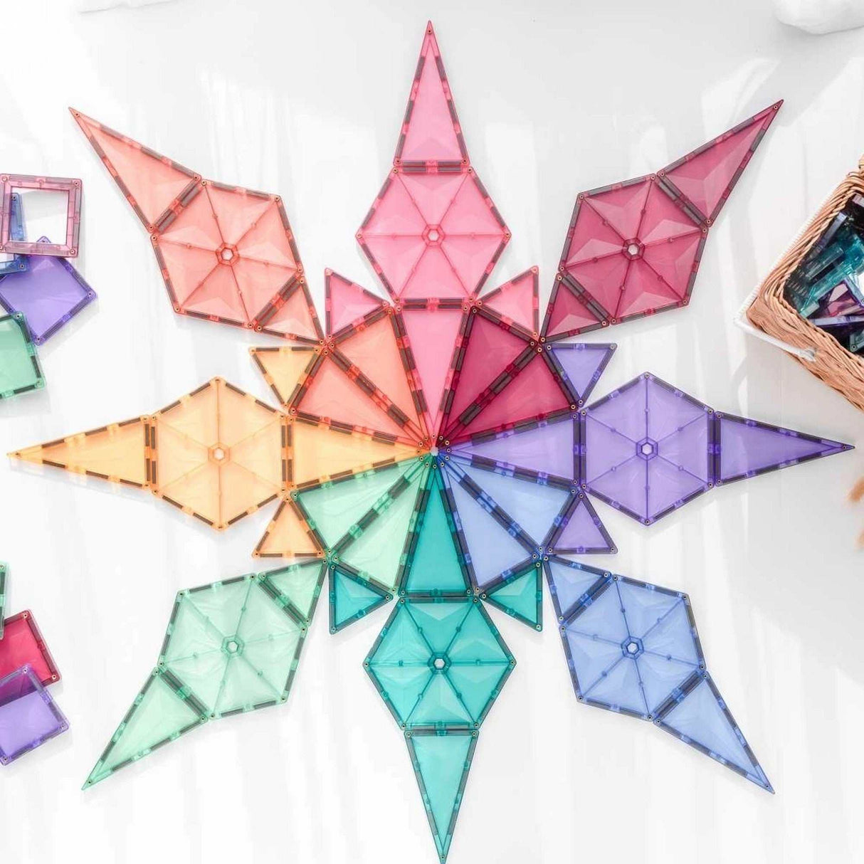 Magnetbausteine Pastel Geometry Pack 40 Teile