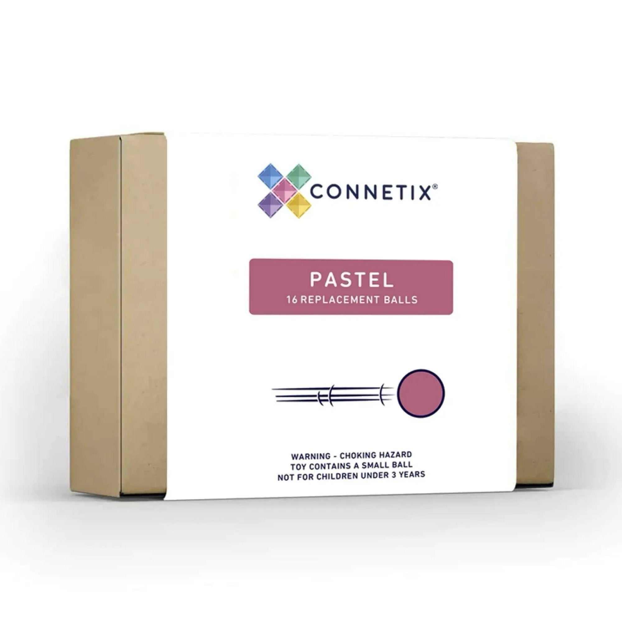 16-teiliges Ersatz-Kugeln Pastel Set mit bunten Holzkugeln in Pastellfarben für Kinder ab 3 Jahren