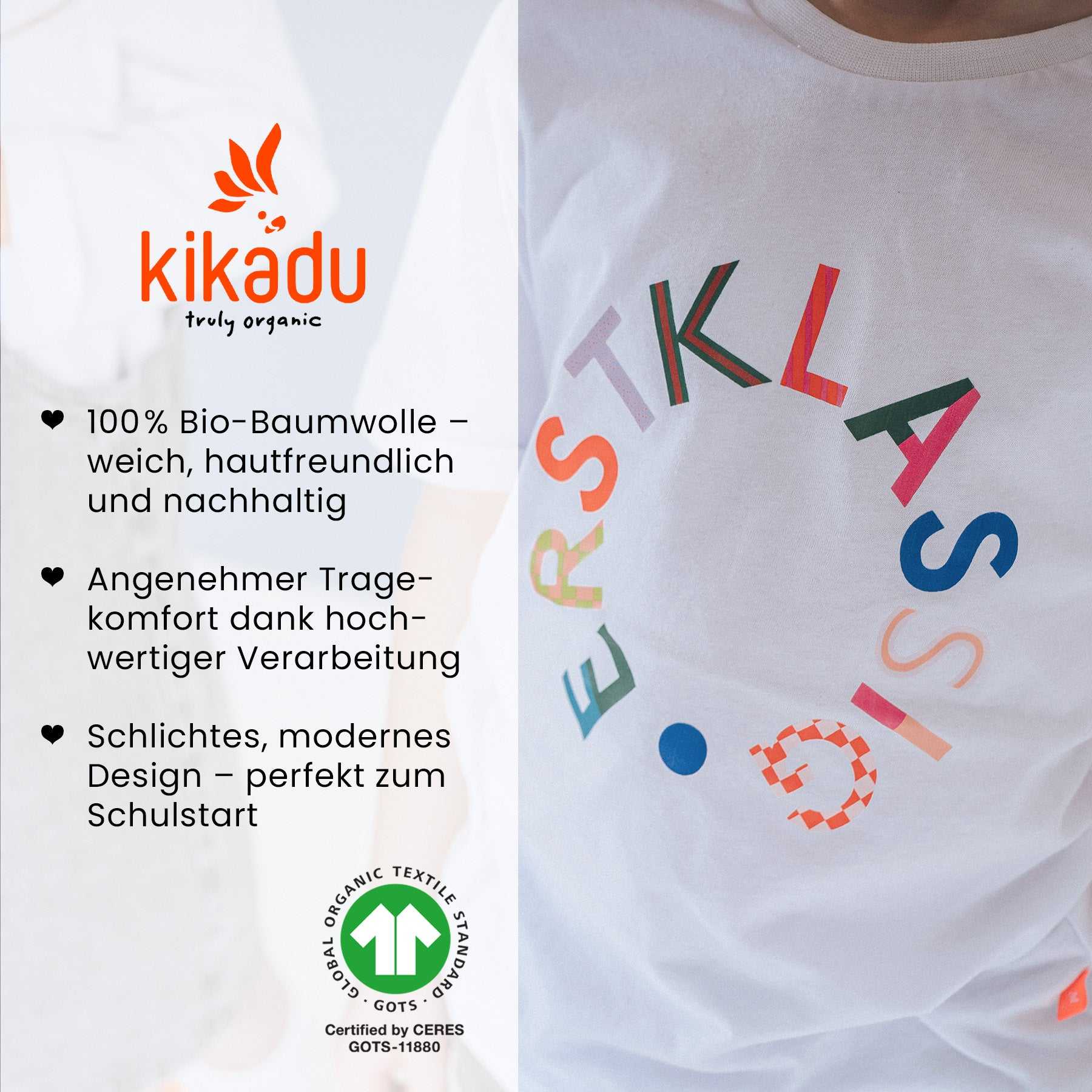 T-Shirt Erstklassig 134/140 (GOTS)