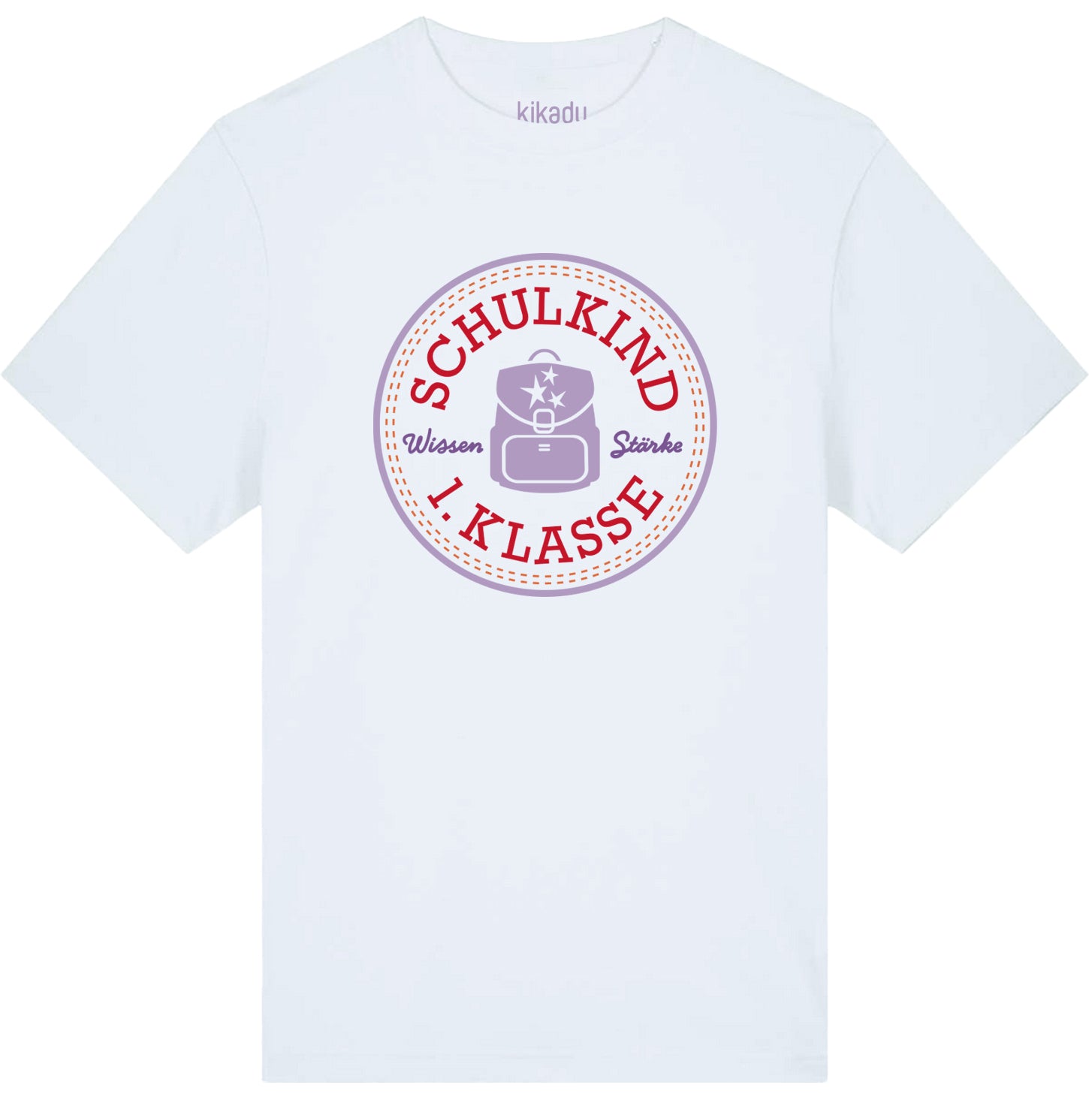 T-Shirt Schulkind Lavendel 134/140 (GOTS)