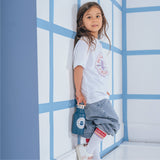 T-Shirt Schulkind Lavendel 134/140 (GOTS)