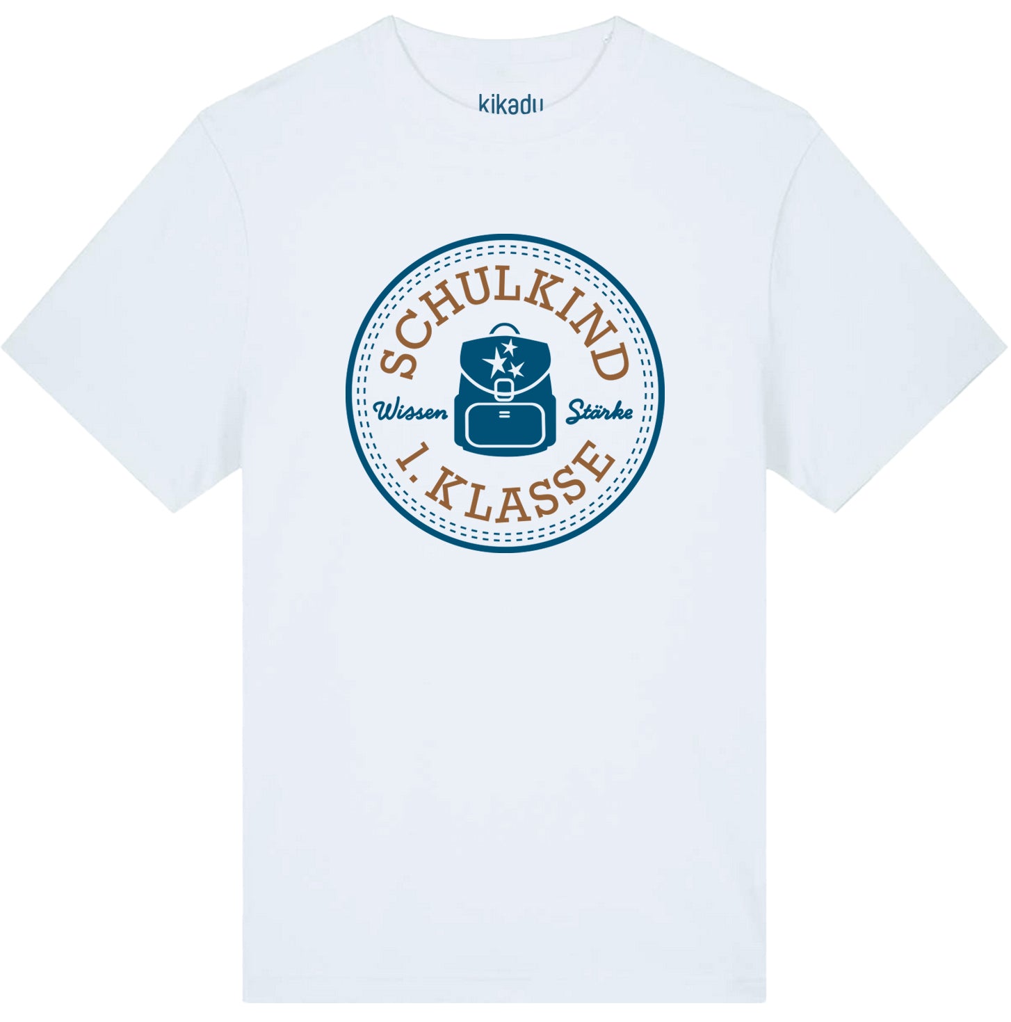 T-Shirt Schulkind Petrol 134/140 (GOTS)