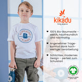 T-Shirt Schulkind Petrol 134/140 (GOTS)