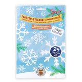 MAGIC MOMENTS Fenster-Sticker Schneekristalle winterliche Fensterdekoration mit 24 wiederverwendbaren Schneeflocken-Stickern