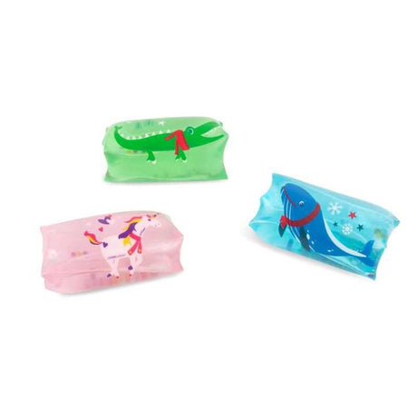 MAGIC MOMENTS Mini-Water-Snake toy with shimmering confetti inside transparent tube in assorted animal shapes and colors