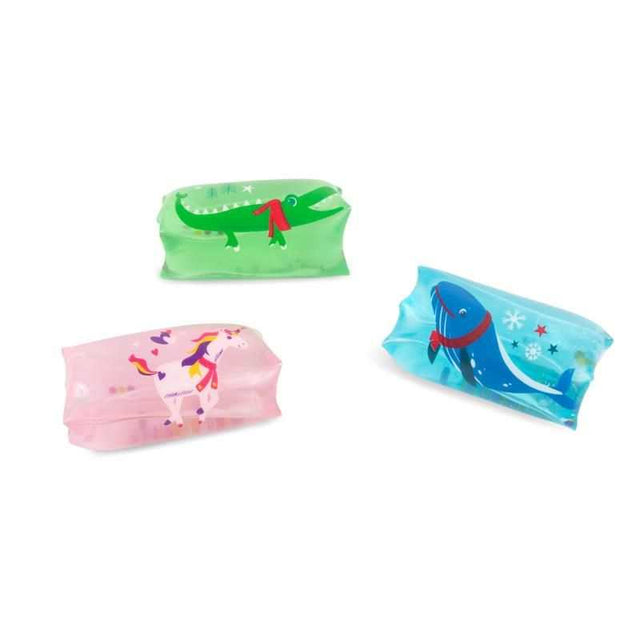 MAGIC MOMENTS Mini-Water-Snake toy with shimmering confetti inside transparent tube in assorted animal shapes and colors