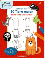Kinderbuch "Ich kann über 80 Tiere malen" mit Schritt-für-Schritt Anleitung zum bunten Ausmalen