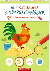 Mein kunterbunter Kindergartenblock: Rätsel o. Text