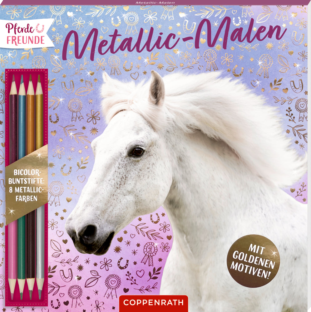 Metallic-Malen mit Bicolor-Buntstiften