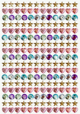 Malblock mit Glitzersteinen - Frohe Weihnachten