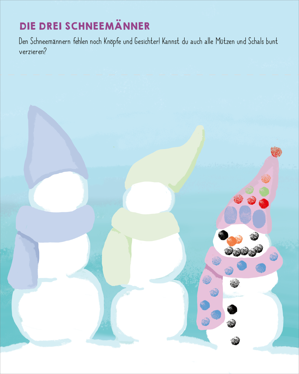 Fingerstempel: Winterwelt