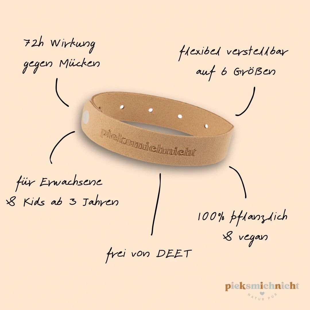 Anti-Mücken-Armbänder Natur Pur